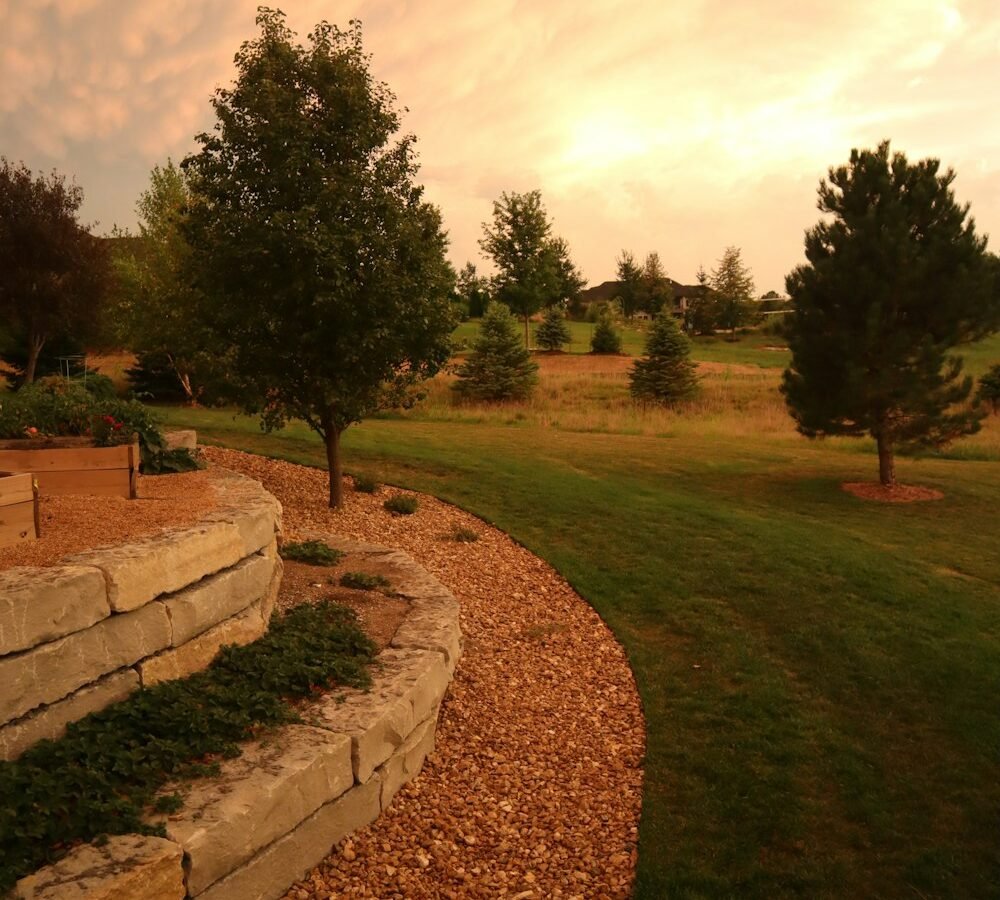 Softscape and natural lawn installation, The Meadows
