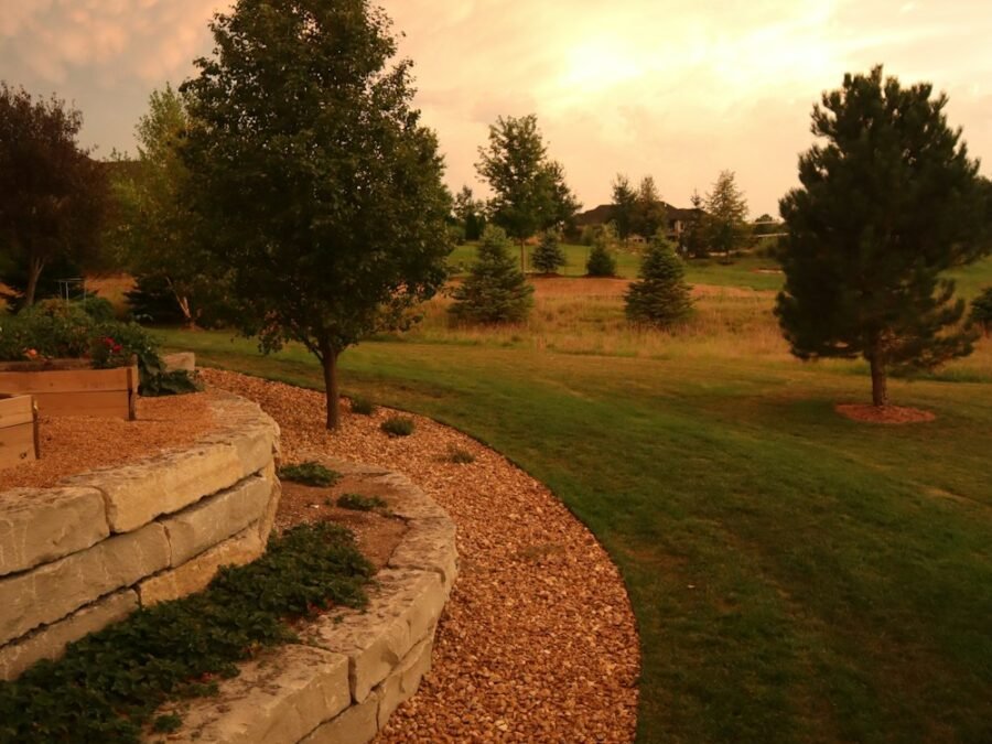 Softscape and natural lawn installation, The Meadows